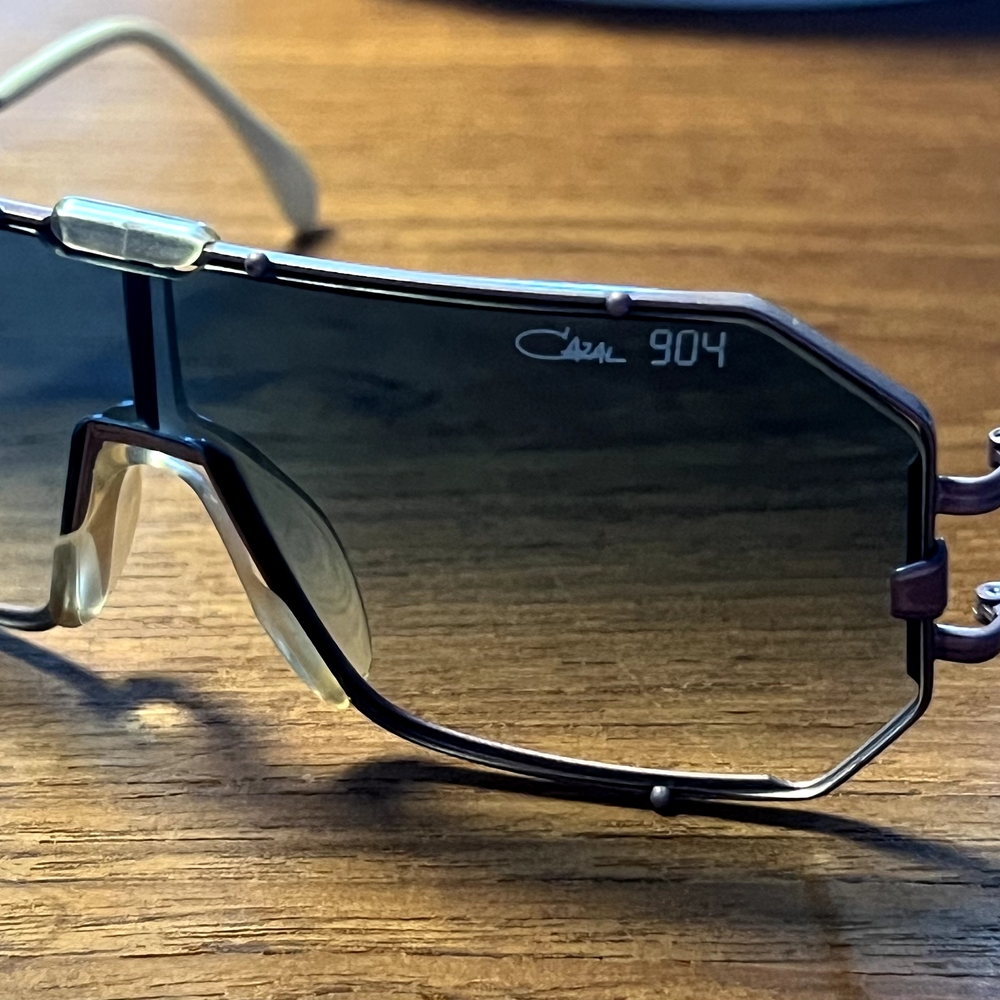 80's Cazal 904 Sunglasses  Purple and Blue Accents Like New AMAZING CONDITION